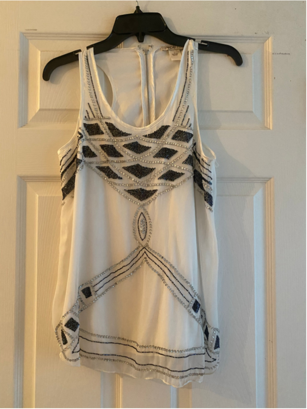 Women's Arden B Beaded Tank Top - Size S